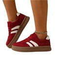thumbnail image 5 of Women Classic Retro Gum Sole Fashion Sneakers Casual Tennis Skate Shoe Genuine Faux Leather Walking Footwear Anti Slip Trainers, 5 of 6