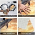 thumbnail image 3 of Rateoe Sailing Dancing Dolphin Pattern Flannel Door Mat Indoor Outdoor Entrance, Waterproof All-Weather Doormat,Fade Resistant, Low Profile Entryway Mat 16x24in, 3 of 7