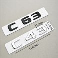 thumbnail image 2 of ZWP ABS Car Letters C43 C63 Logo Rear Trunk Badge Emblem Decals Compatible With Mercedes Benz AMG C43 C63 W205 W206, 2 of 6