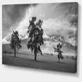 thumbnail image 2 of Three Trees in Front of Mountains - Landscape Artwork Canvas, 2 of 3