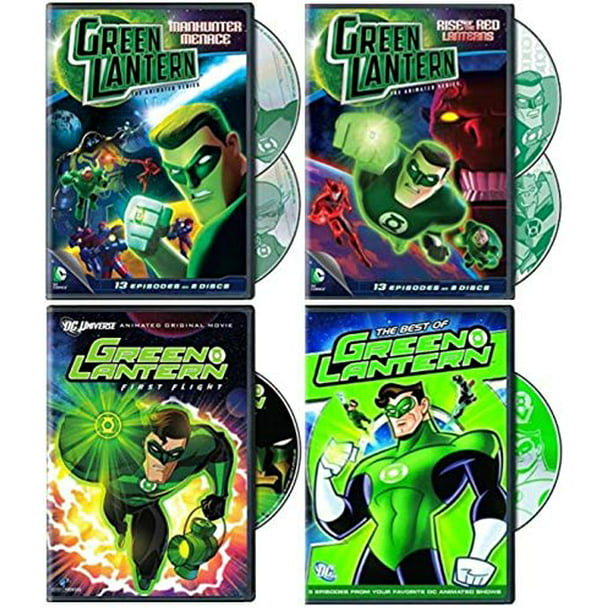 Green Lantern DC Animated Series 5-Disc Collection - Manhunter Menace -  Season 1 - Part 2/ Rise of Red Lanterns/ First Flight/ The Best of Green  Lantern 