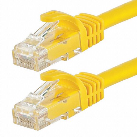 UPC: 0844660098683 | Monoprice Patch Cord Cat 6 Flexboot Yellow 5.0 ft. 9868