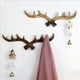 thumbnail image 3 of Xihbxyly Perchero de Pared con Forma de Asta, Gancho Decorativo de Estilo Europeo, de Resina Sintética, Moderno, Organizador Versátil para Llaves y Abrigos, Fácil Instalación, Incluye Clavos, 30 X 25, 3 of 6