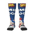 thumbnail image 2 of Lsque Sml Jeffy Printed Crew Socks Men's Women's LightWeight Thin Casual Calf Socks ,Knee High Socks,Cotton Socks, 2 of 9