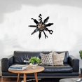 thumbnail image 4 of Reloj de pared decorativo con logotipo de taller de reparación de automóviles Reloj de vinilo Reloj de garaje Regalo de reparador Reloj de pared para el hogar, 4 of 5