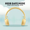 thumbnail image 4 of WIGACH Kids Headphones Wired for School HD Mic Stereo Sound Foldable Headphones for Online Study, 3.5mm Jack Wired Cord On-Ear Headset for Pad PC Phones Tablet Etc - ALL YELLOW, 4 of 6
