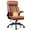 Brown, variant on FASTES Office Chair, Ergonomic Computer Desk Chair with Rocking Function, Leather Chair with Adjustable Flip-up Armrests and Lumbar Support, Brown
