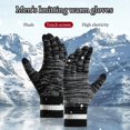 thumbnail image 6 of Women Touch Screen Outdoor Warm Winter Gloves Fleece Thick Knitted Gloves Mittens COFFEE, 6 of 8