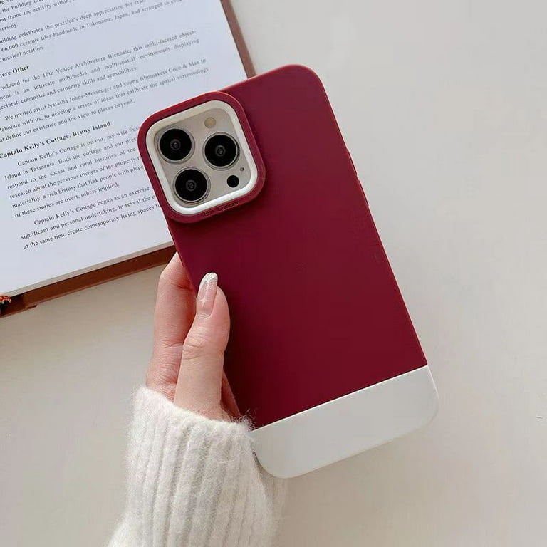 Toyella Simple Color Contrast Men s And Women s Phone Cases Red