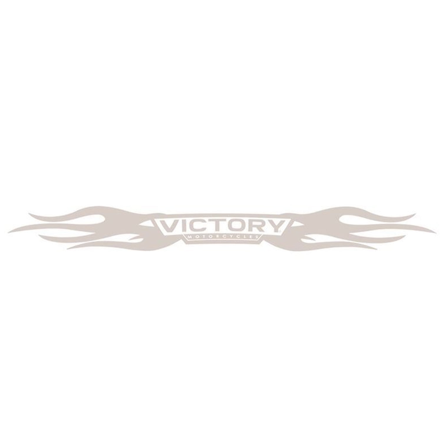 Victory Motorcycle New OEM White Vinyl Windshield Decal, 33x3, 2863938