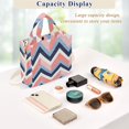 thumbnail image 5 of FORMRS Womens Corduroy Tote Bag Crossbody Shoulder Handbag with Pocket, White Geometric, 5 of 7