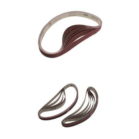 

2 Size 80 & 150 Grit Aluminum Oxide Premium Industrial Quality Multipurpose Sanding Belts Kit Sharpening Belts 2 Pack