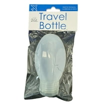 2oz Travel Bottle, Screw-tight lid with a snap-close top to prevent leaks - Perfect for carrying shampoos, conditioners, lotions, and more, TSA-approved, Ideal for travel and road trips, White