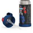 thumbnail image 2 of Bouteille isolée à pression de 12 Oz avec paille Funtainer de Thermos, Transformers, 2 of 5