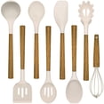 thumbnail image 1 of Juego de utensilios de cocina Umite Chef de silicona con mango de acacia, 8 piezas, 1 of 6