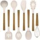 thumbnail image 1 of Juego de utensilios de cocina Umite Chef de silicona con mango de acacia, 8 piezas, 1 of 6