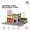 Curry Restaurant, variant on 1:64 Diorama Diecast Car Garage Model with LED Lighting, Parking Lot Scene Display Case Gifts, Model Car Display Cabinet, Building Model