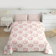 thumbnail image 2 of Feelyou Happy New Year Bedding Comforter Set for Teen, Princess Love Heart Twin Comforter Sets, Christmas Stars Print Reversible Bedding Set, Ultra Soft Home Decor, 2-Piece, 2 of 8