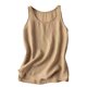 thumbnail image 1 of Camisetas sin Mangas para las Mujeres Color Sólido Cuello Redondo Suéter Casual Blusa, Camisetas de Mujer Casual, 1 of 9