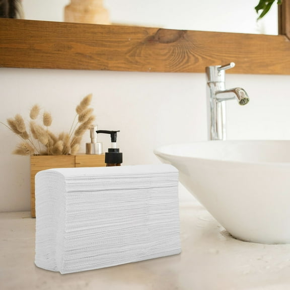 NICEXMAS White Bathroom Paper Hand Towels Soft Absorbent Disposable Guest Napkins