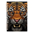 thumbnail image 2 of Tiger Head Ring Binder Notebook Journey Note Diary College Ruled Spiral Notebook Study Loose Leaf Paper A5 60 Pages, 2 of 8