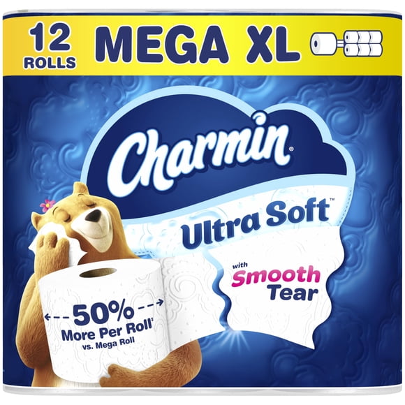 Papel higiénico Charmin Ultra Soft 12 rollos Mega XL