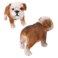 thumbnail image 1 of Statue de Chiot Bouledogue Anglais Sculpture de Bouledogue en Résine Réaliste pour Décoration de Jardin Extérieur, 1 of 7