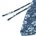 thumbnail image 3 of Jordan Manufacturing 44" x 16" Batik Navy Floral Rectangular Outdoor Settee Swing Bench Cushion with Ties, 3 of 9