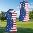 thumbnail image 4 of HUIACONG USA Golf Shirt Matching Golf Shirts for Men and Women Sleeveless Active Wear Mens Tennis Shirt Short Sleeve 1/4 Zip Up Matching Outfits for Couples Running Hiking Yoga Woman 2XL, 4 of 6