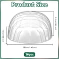 thumbnail image 2 of Plastic Hat Shaper Insert for Baseball Caps Hat Support Brim Clear 188x190x92mm for DIY, 2 of 5