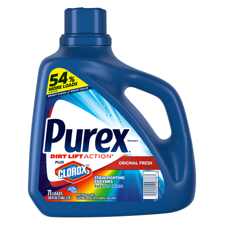 Purex Liquid Laundry Detergent plus Clorox 2, Original Fresh, 128 Fluid Ounces, 71 (Baileys Original 1 Litre Best Price)