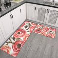 thumbnail image 2 of Pioneer Flower Floral Print Pattern Kitchen Rugs Sets Of 2,Anti Fatigue Kitchen Mat Rugs Non Slip Washable,Decorative Kitchen Floor Mats for Kitchen,Sink,Laundry,17"x30"+17"x47", 2 of 7
