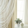Best Home Fashion Mix & Match Tulle Blackout Curtain With Attached