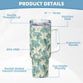 thumbnail image 5 of Salouo Lilies Flowers for 40oz Water Bottle with Handle & Flip Straw - Stainless Steel Vacuum Insulated Tumbler-Reusable Travel Coffee Mug- Gifts for Women & Men, 5 of 8