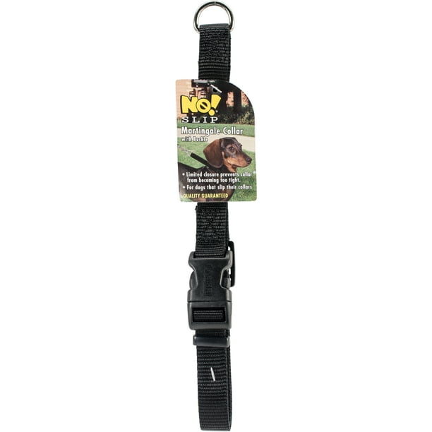No! Slip Martingale Adjustable 3/4" Collar W/Buckle 18"22"Black