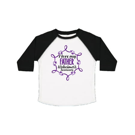 

Inktastic I Love My Father Alzheimer s Awareness with Purple Hearts Gift Toddler Boy or Toddler Girl T-Shirt