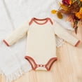 thumbnail image 2 of Otqutp Toddler 2024 Bodysuit Baby Girls Romper Long Sleeve Round Neck Solid Color Outside Bodysuit Summer Jumpsuit Clothes, 2 of 7