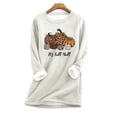 thumbnail image 1 of Hauts d'Automne pour Femmes Mode Décontractée Manches Longues Col Rond Blouses & Chemises Blouse pour Femmes en Solde, 1 of 3