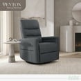 thumbnail image 2 of Evolur Peyton Manual Recline Glider with Full 360-Degree Swivel, Graphite, 2 of 14
