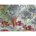thumbnail image 3 of Ambesonne Garden Scene Quilted Coverlet 3 Pcs, Boho Botany Floral Art, Queen Size, Pale Ruby Fern Green Dust, 3 of 4