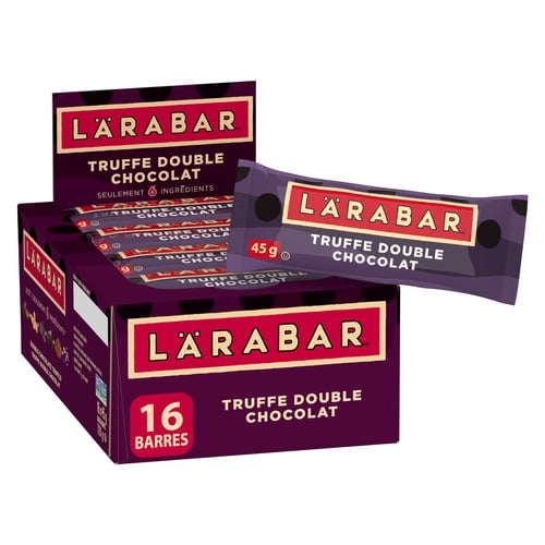 Larabar Praliné Chocolat Intense, Barres Énergétiques aux Fruits et Noix Sans Gluten, 16 Barres 720 g