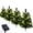 B, variant on MInHoues 4Pcs Christmas Solar Cedar Tree Light Outdoor, 29.5" Metal Multicolor LED Lighted Evergreen Tree Garden Stake for Lawn Pathway, Perfect for Christmas Tree Home office Party Decoration