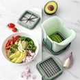 thumbnail image 4 of LEEYNEERVegetable Chopper  Multifunctional Pro Food Chopper  Kitchen Vegetable Slicer Dicer Cutter Veggie Chopper with 4 Blades Carrot Chopper with Container, 4 of 9