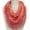 Coral, variant on Women's Delicate Lace Infinity Scarf with Teardrop Fringes (Coral)