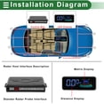 thumbnail image 3 of Sistema de radar de reversa Unique Bargains, sensores de estacionamiento traseros, alarma de advertencia, 8 sensores blancos, 3 of 7