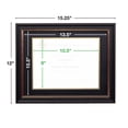 thumbnail image 5 of Excello Global Products Elegant Double Mat Certificate Holder Frame, 8.5x11, Black/Gold, 5 of 6
