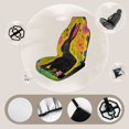thumbnail image 3 of Black Rabbit Floral Garden Car Seat Covers Front Seats Universal Fit for Cars SUV Truck Auto Interior Accessories, 3 of 3