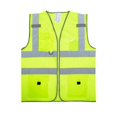 thumbnail image 2 of Reflective Vest Reflective Safety Jacket Multifunctional Comfortable Men Construction Vest Construction Gear for Indoor Workers Construction 2XL, 2 of 10
