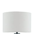 thumbnail image 3 of Lym Table Lamp, Gray Hammered Metal Base, White Fabric Shade 28 Inch, 3 of 5