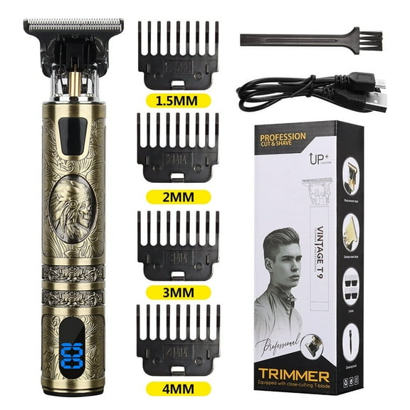 ARGUST Small LCD Screen Display Professional Men Cordless Hair Clippers Beard Trimmer Cutting Machine Kit